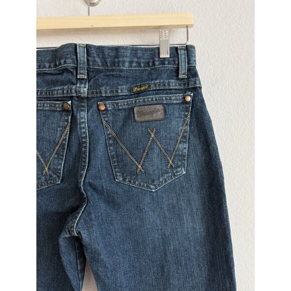 Wrangler Retro Jeans Boys Size 16 Dark Wash Western Cowboy Adjustable Waist Boot - Picture 9 of 13